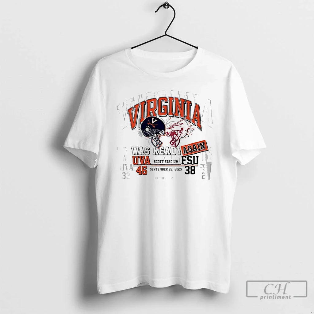 Classic Uva Football Beats Fsu Was Ready Again 2025 - Adult & Kids T-Shirts, Sweatshirts & Hoodies apparel design preview 1