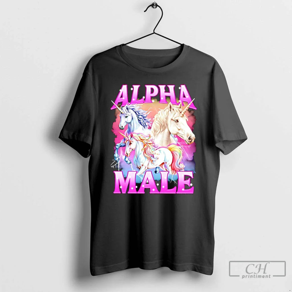 Classic Unicorn Alpha Male Funny - Adult & Kids T-Shirts, Sweatshirts & Hoodies apparel design preview 1