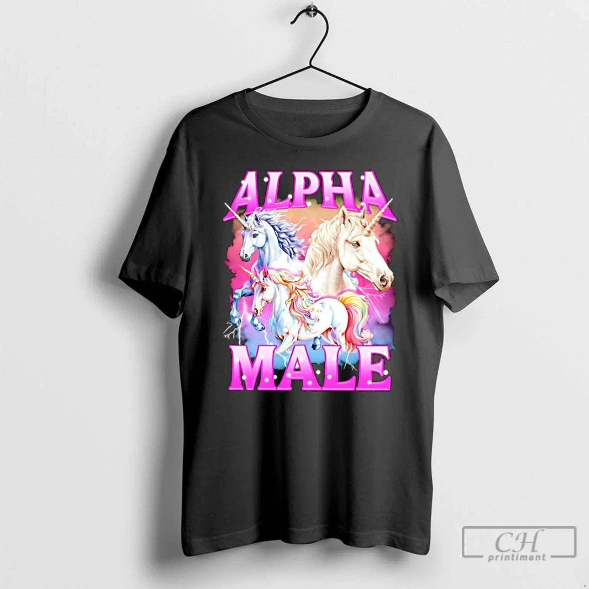 Classic Unicorn Alpha Male Funny - Adult & Kids T-Shirts, Sweatshirts & Hoodies apparel design preview 1
