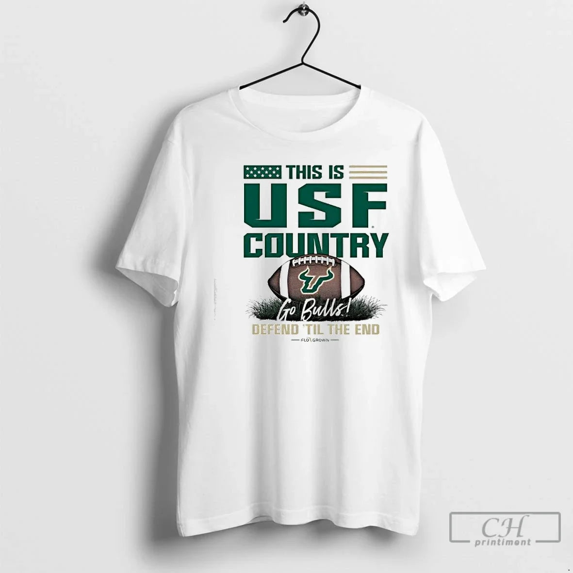 Classic University Of South Florida Bulls Football Go - Adult & Kids T-Shirts, Sweatshirts & Hoodies apparel design preview 1