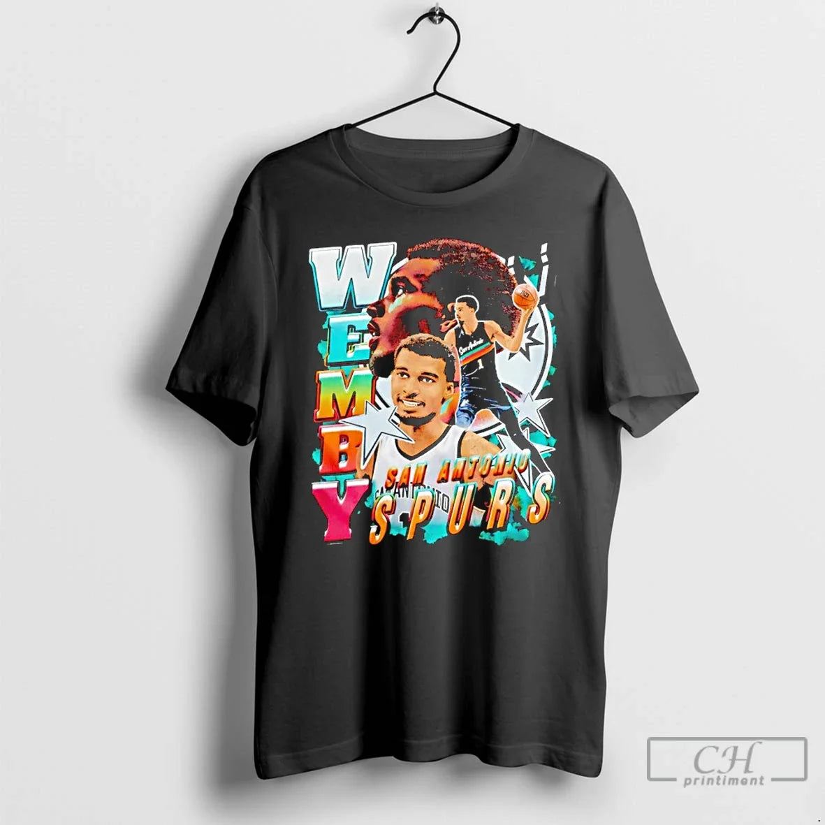 Classic Victor Wembanyama San Antonio Spurs Nba - Adult & Kids T-Shirts, Sweatshirts & Hoodies apparel design preview 1
