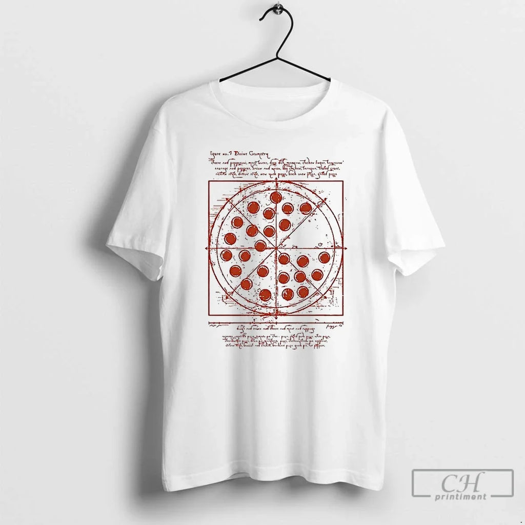 Classic Vitruvian Pizza Da Vinci - Adult & Kids T-Shirts, Sweatshirts & Hoodies apparel design preview 1