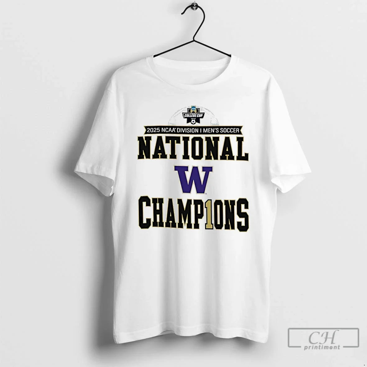 Classic Washington Huskies 2025 Ncaa Mens Soccer - Adult & Kids T-Shirts, Sweatshirts & Hoodies apparel design preview 1