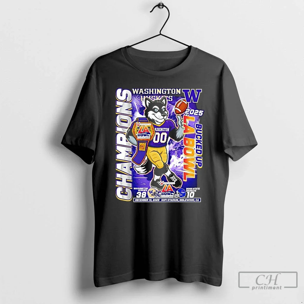 Classic Washington Huskies Bucked Up La Bowl - Adult & Kids T-Shirts, Sweatshirts & Hoodies apparel design preview 1