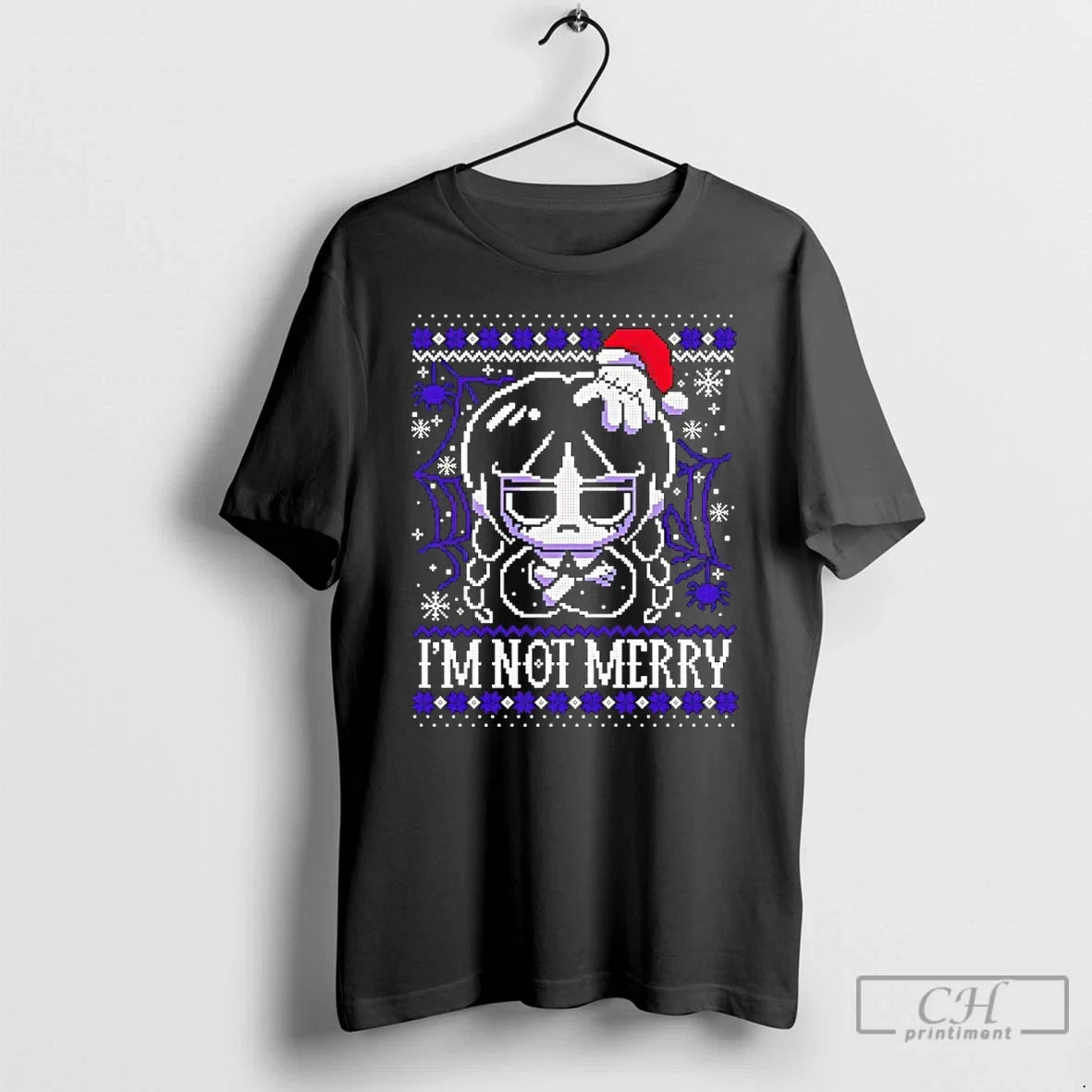 Classic Wednesday Im Not Merry Ugly Christmas - Adult & Kids T-Shirts, Sweatshirts & Hoodies apparel design preview 1