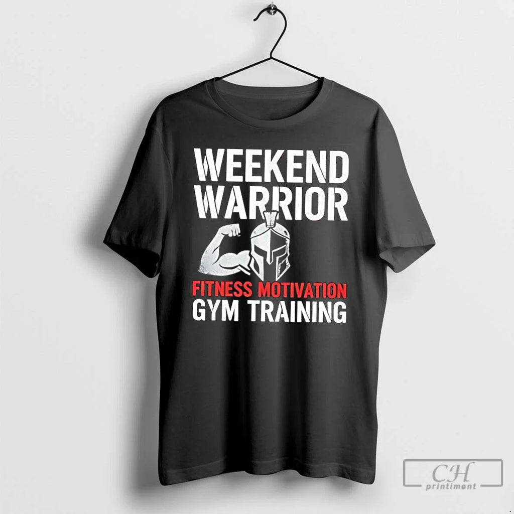 Classic Weekend Warrior Fitness Motivation Gym - Adult & Kids T-Shirts, Sweatshirts & Hoodies apparel design preview 1