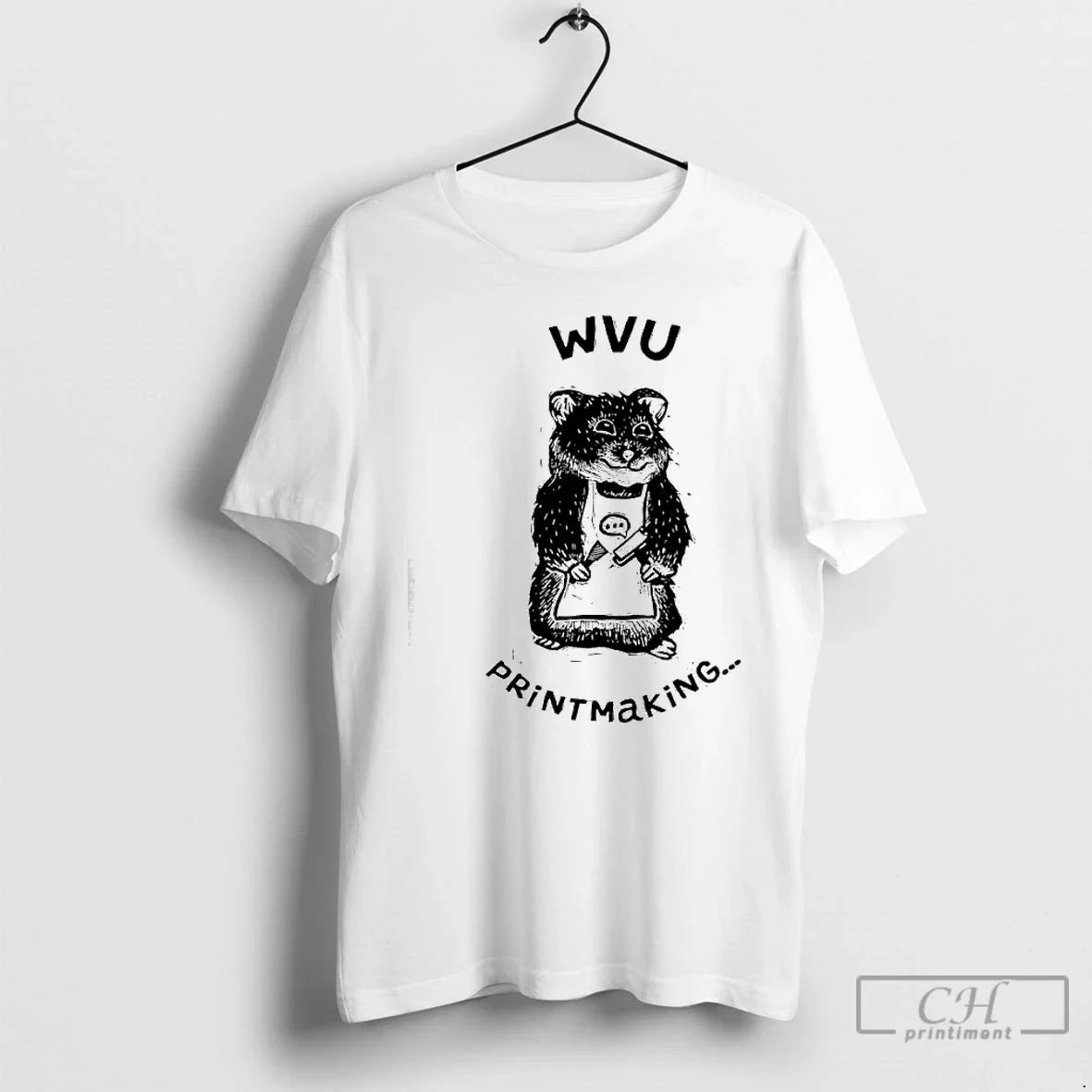 Classic West Virginia University Wvu Engraved Hamster - Adult & Kids T-Shirts, Sweatshirts & Hoodies apparel design preview 1