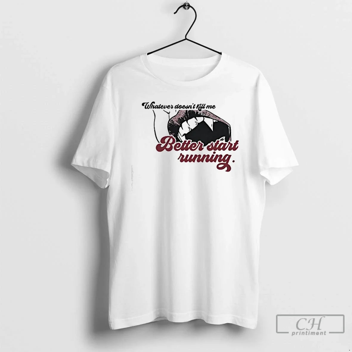 Classic Whatever Doesnt Kill Me Better Start Running - Adult & Kids T-Shirts, Sweatshirts & Hoodies apparel design preview 1