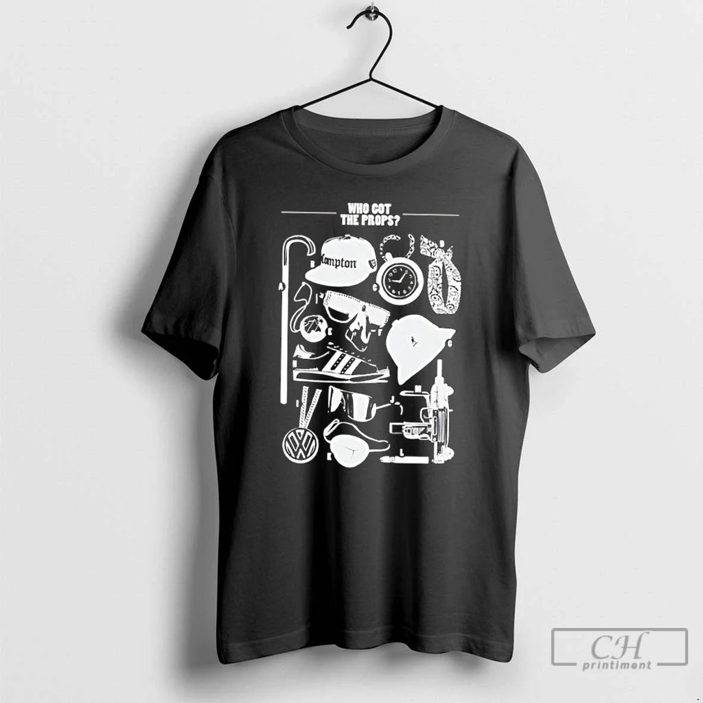 Classic Who Got The Props Black Hip Hop - Adult & Kids T-Shirts, Sweatshirts & Hoodies apparel design preview 1