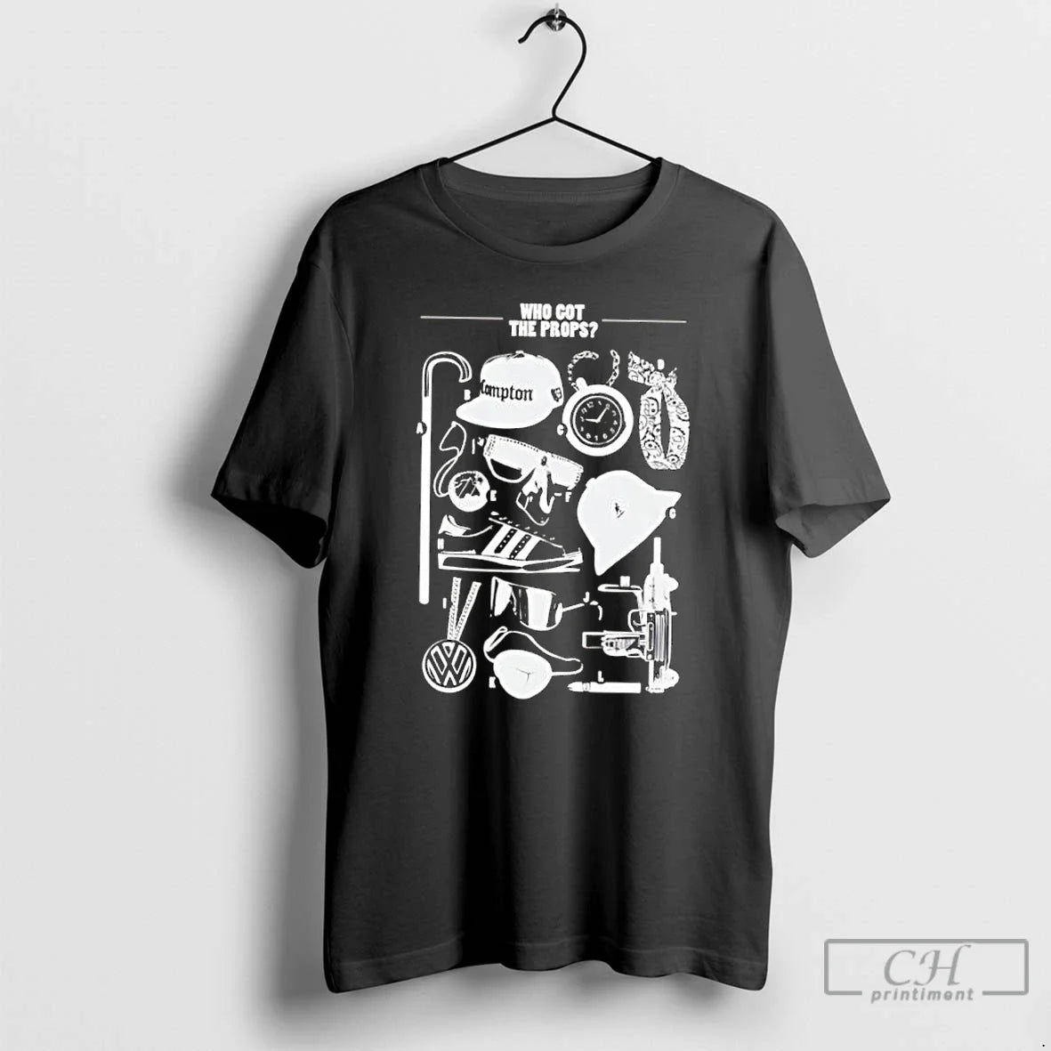 Classic Who Got The Props Black Hip Hop Vintage - Adult & Kids T-Shirts, Sweatshirts & Hoodies apparel design preview 1