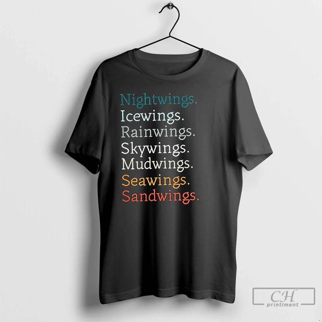 Classic Wings Of Fire Dragons Names Dragon Tribes - Adult & Kids T-Shirts, Sweatshirts & Hoodies apparel design preview 1