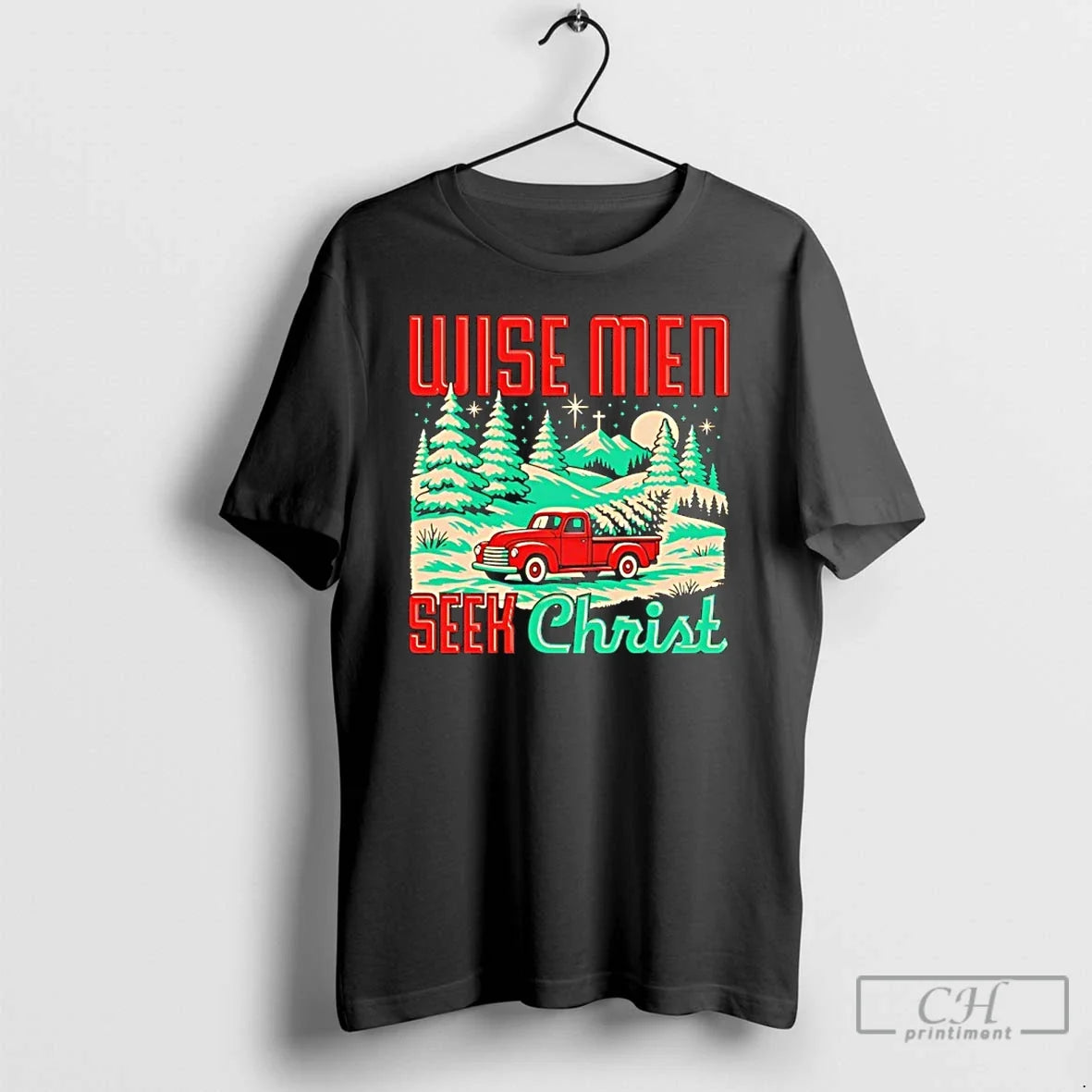Classic Wise Men Seek Christ Christmas - Adult & Kids T-Shirts, Sweatshirts & Hoodies apparel design preview 1