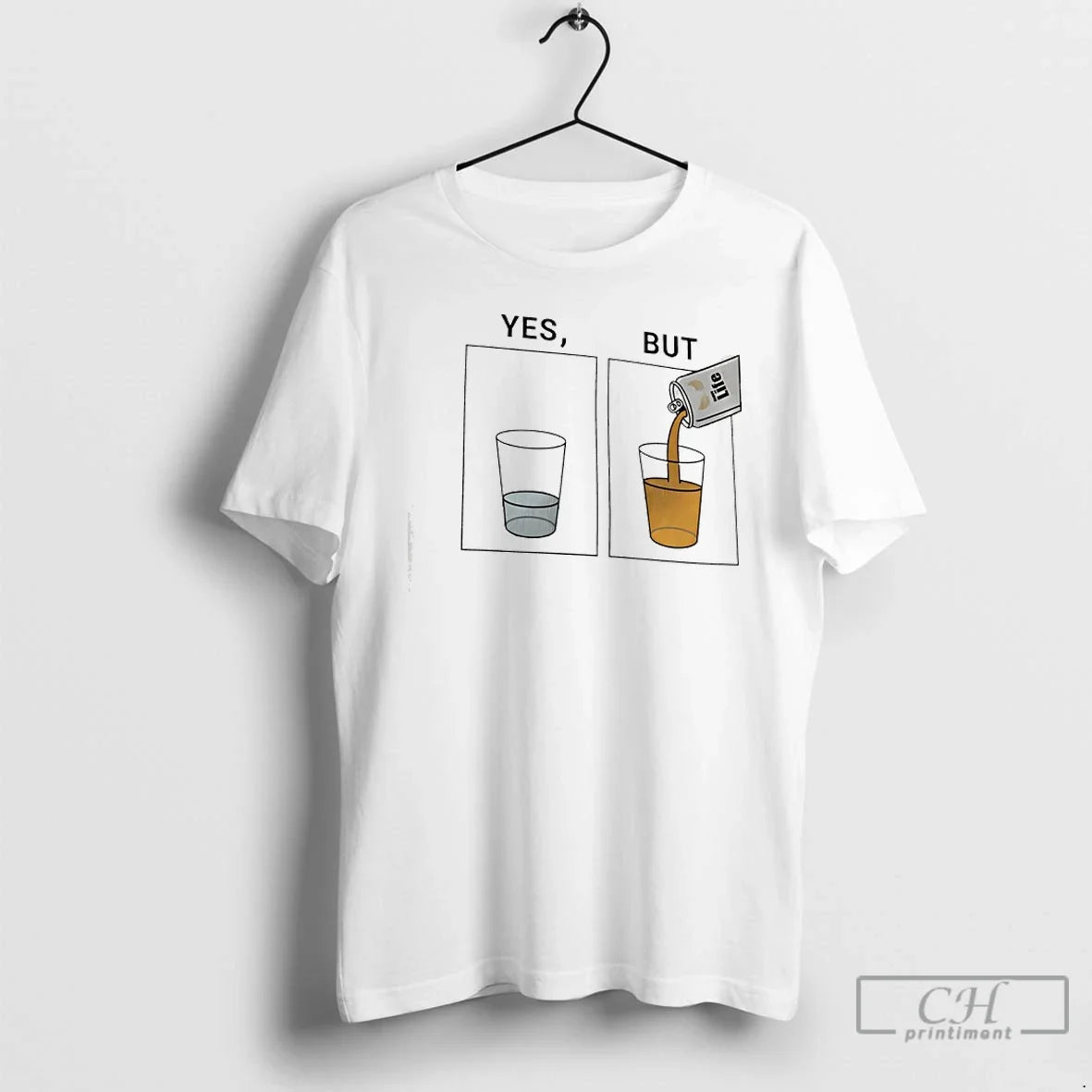 Classic Yes Water Glass But Life Beer Half Full - Adult & Kids T-Shirts, Sweatshirts & Hoodies apparel design preview 1