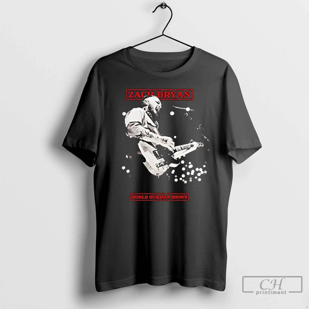 Classic Zach Bryan World Summer Shows - Adult & Kids T-Shirts, Sweatshirts & Hoodies apparel design preview 1