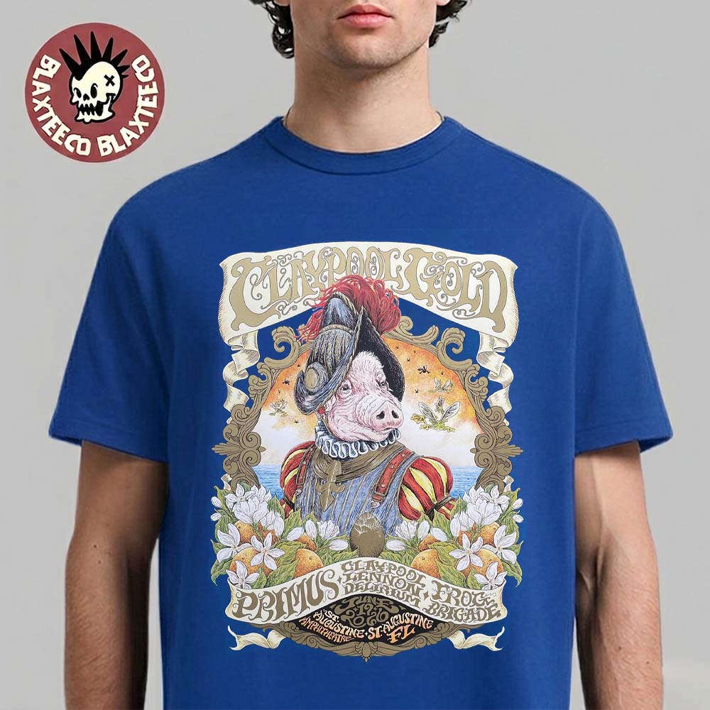 Claypool Gold Primus Lennon Delirium And Frog Brigade - Adult & Kids T-Shirts, Sweatshirts & Hoodies apparel design preview 1
