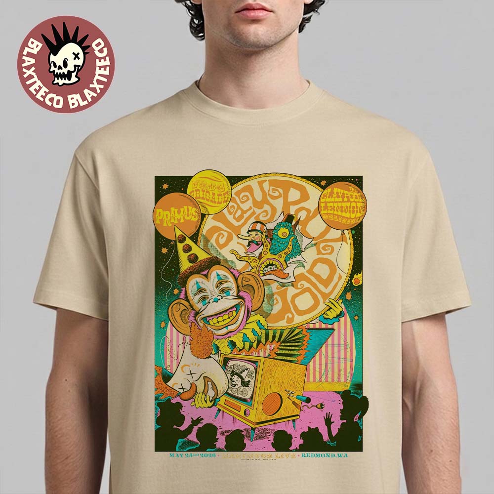 Claypool Gold Primus The Lennon Delirium and Frog - Adult & Kids T-Shirts, Sweatshirts & Hoodies apparel design preview 1