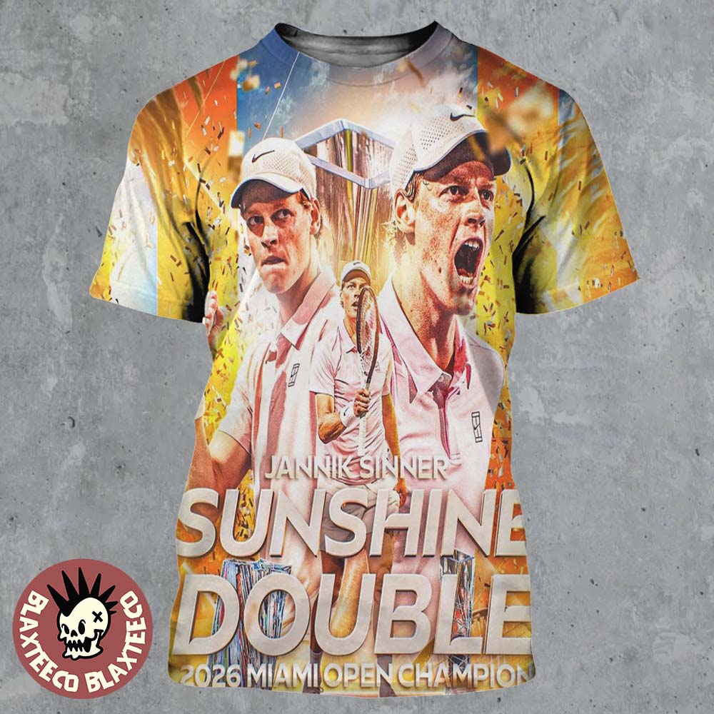 Congrats Jannik Sinner 2026 Miami Open Champion - Adult & Kids T-Shirts, Sweatshirts & Hoodies apparel design preview 1