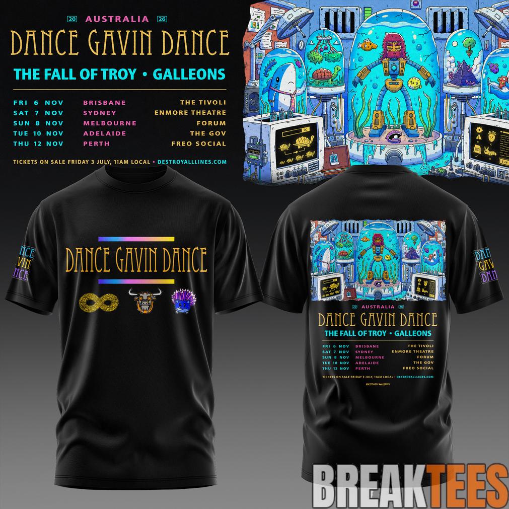 Dance Gavin Australia Tour 2026 - Adult & Kids T-Shirts, Sweatshirts & Hoodies apparel design preview 1