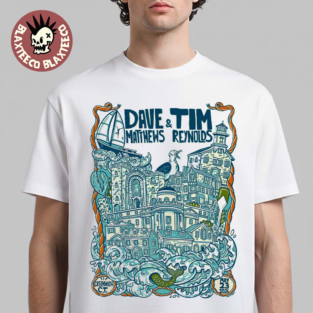 Dave Matthews And Tim Reynolds Greenwich CT 2026 - Adult & Kids T-Shirts, Sweatshirts & Hoodies apparel design preview 1