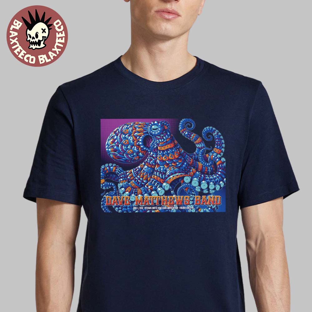 Dave Matthews Band Virginia Beach 2026 Event Poster - Adult & Kids T-Shirts, Sweatshirts & Hoodies apparel design preview 1