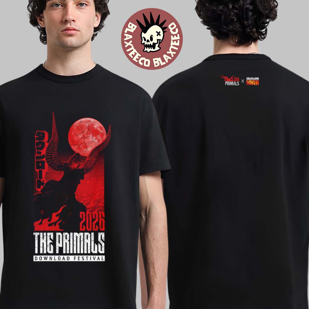 Download Festival 2026 x The Primals Merch In - Adult & Kids T-Shirts, Sweatshirts & Hoodies apparel design preview 1