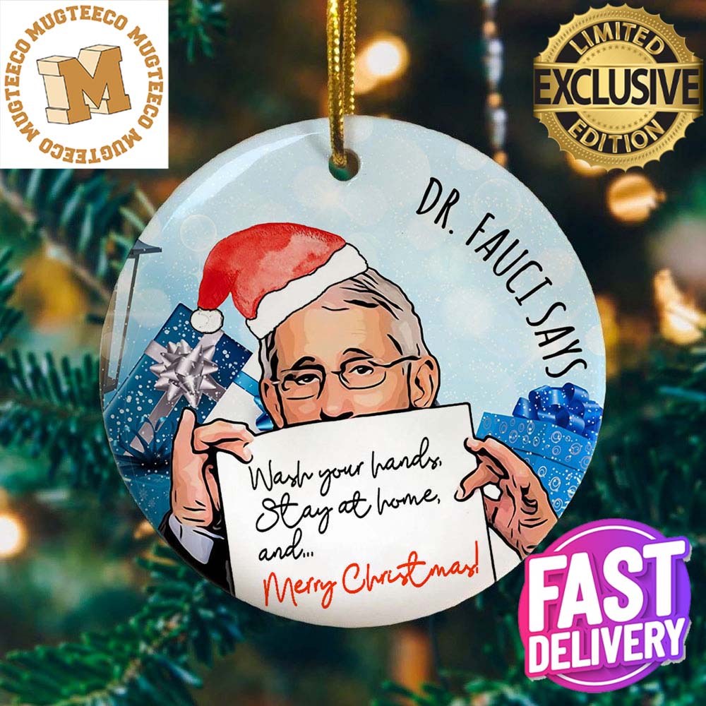 Dr Fauci Wash Your Hand Stay At Home And Merry - Adult & Kids T-Shirts, Sweatshirts & Hoodies apparel design preview 1
