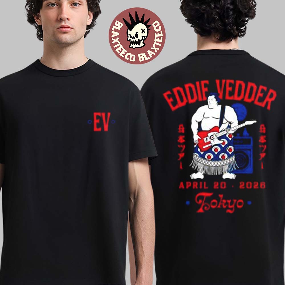 Eddie Vedder Tokyo Japan 2026 Sumo Event At Garden - Adult & Kids T-Shirts, Sweatshirts & Hoodies apparel design preview 1