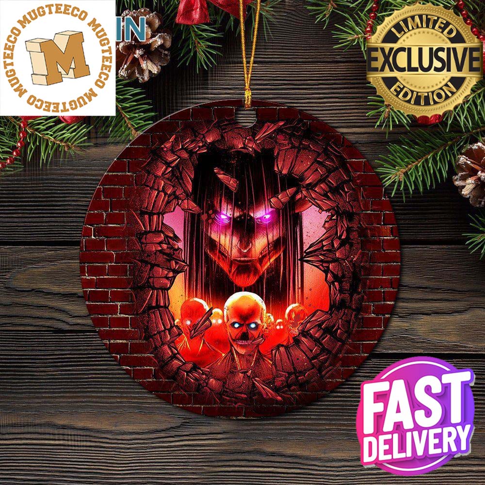 Eren Founding Titan Attack On Break Wall Xmas Gifts - Adult & Kids T-Shirts, Sweatshirts & Hoodies apparel design preview 1
