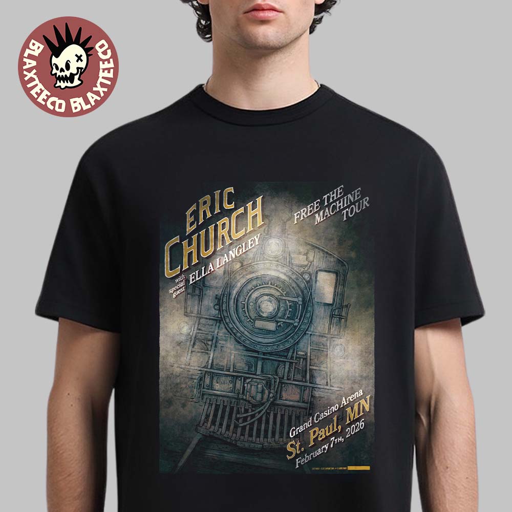 Eric Church St Paul Minnesota 2026 Venue Poster At - Adult & Kids T-Shirts, Sweatshirts & Hoodies apparel design preview 1
