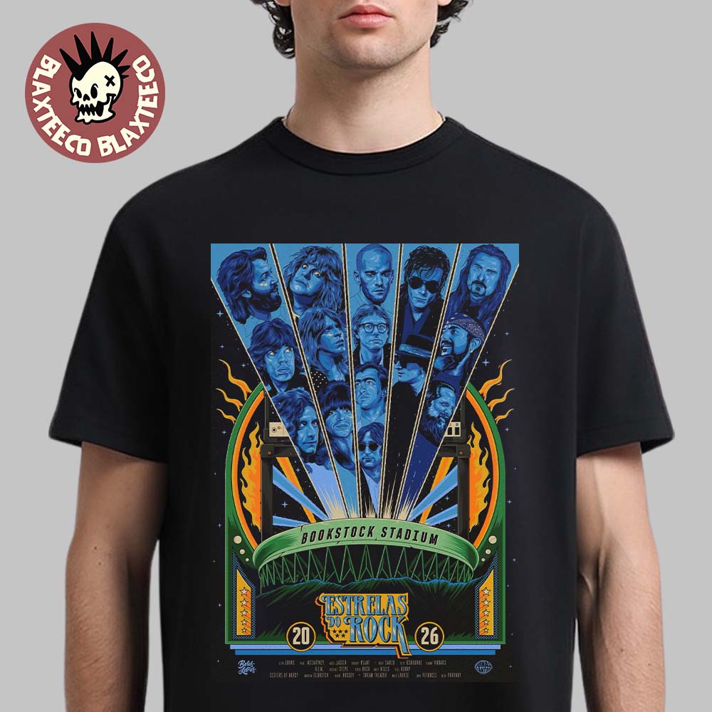 Estrelas Do Rock 2026 Festival Gig Poster At - Adult & Kids T-Shirts, Sweatshirts & Hoodies apparel design preview 1