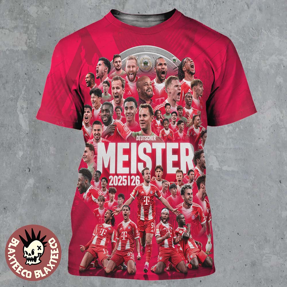 FC Bayern Munich Deutscher Meister 2026 Bundesliga - Adult & Kids T-Shirts, Sweatshirts & Hoodies apparel design preview 1