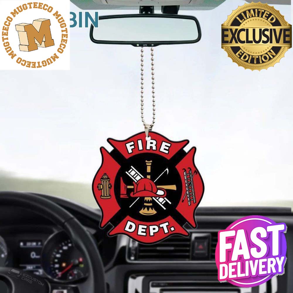 Firefighter Symbol Personalized Christmas Car - Adult & Kids T-Shirts, Sweatshirts & Hoodies apparel design preview 1