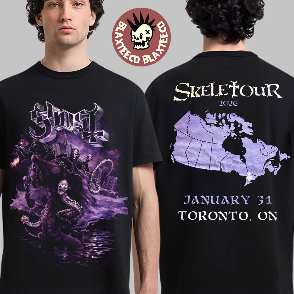 Ghost Skeletour 2026 Toronto Ontario Venue Exclusive - Adult & Kids T-Shirts, Sweatshirts & Hoodies apparel design preview 1