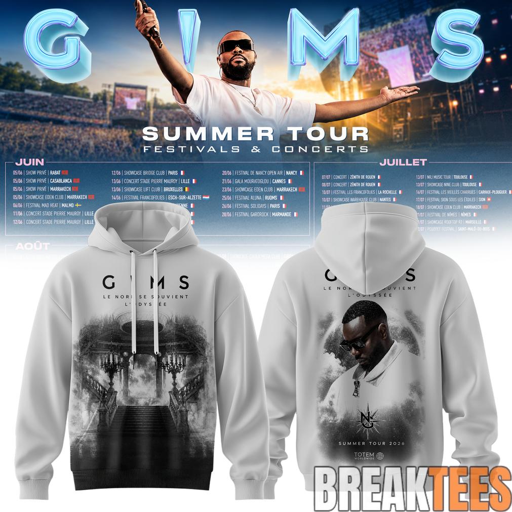 Gims Summer Tour 2026 Special - Adult & Kids T-Shirts, Sweatshirts & Hoodies apparel design preview 1