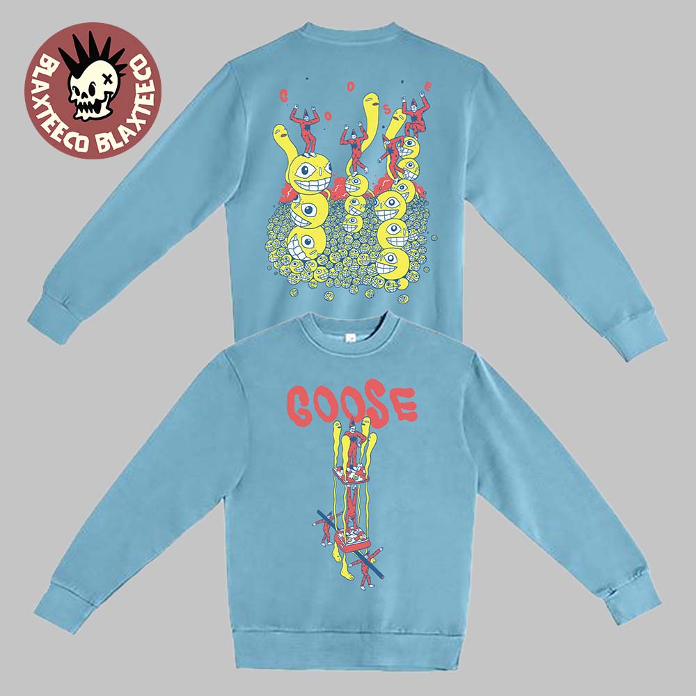 Goose 2025 Holiday Drop Smiley Heads Crewneck Sweater - Adult & Kids T-Shirts, Sweatshirts & Hoodies apparel design preview 1