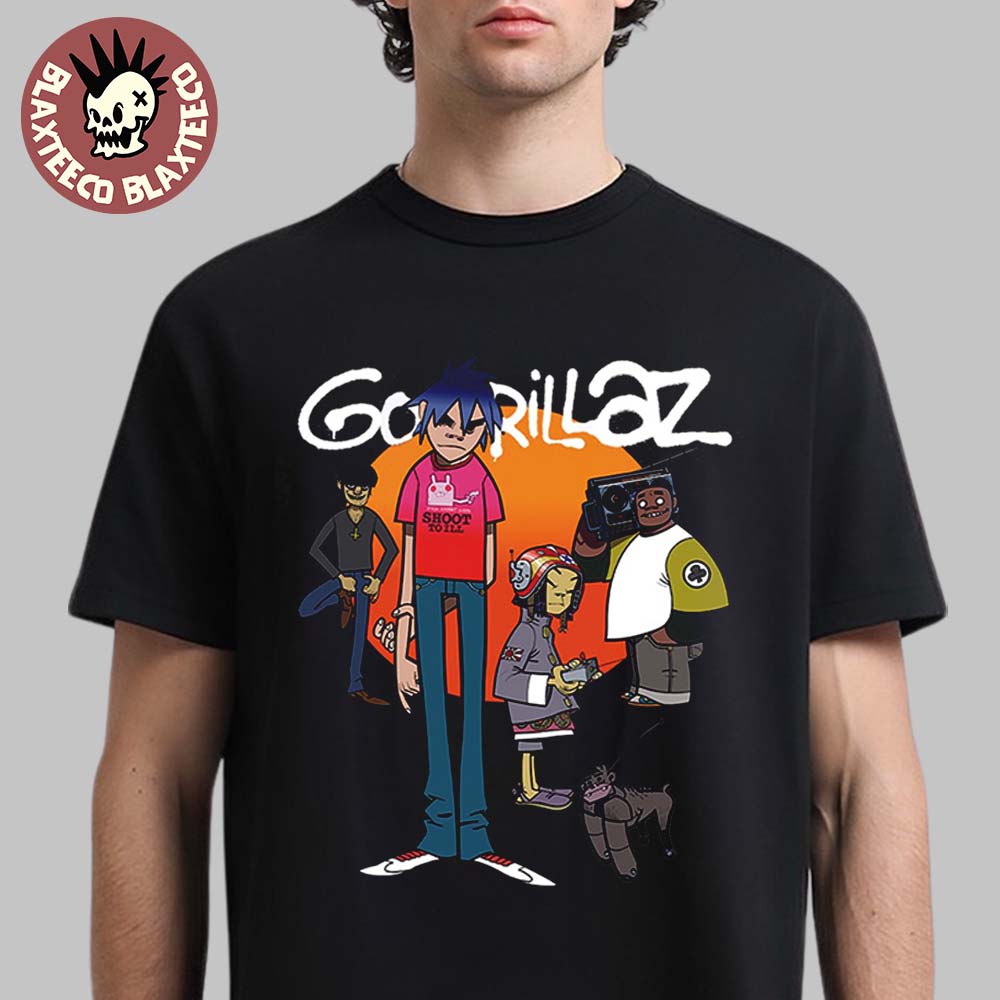 Gorillaz The Mountain Tour Summer 2026 Europe And UK - Adult & Kids T-Shirts, Sweatshirts & Hoodies apparel design preview 1