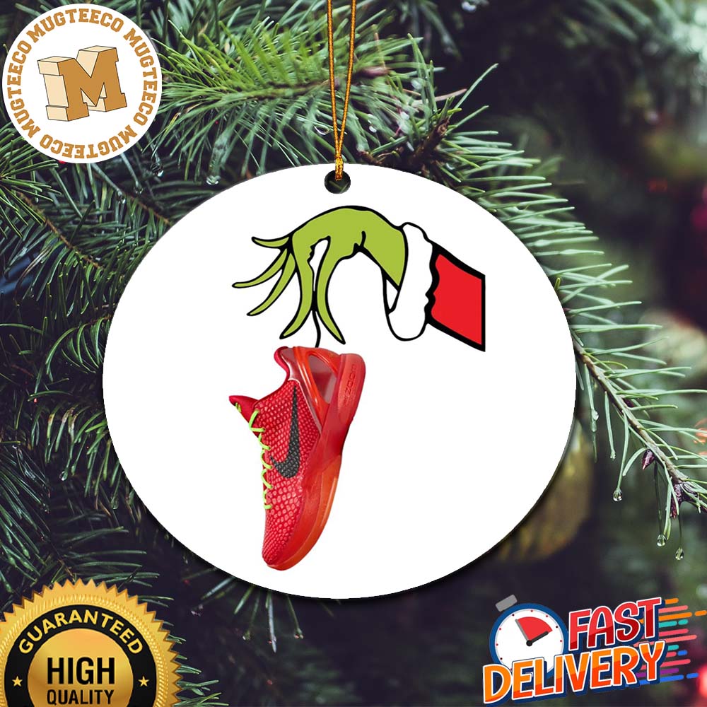 Grinch Hand Stole The Kobe 6 Protro Reverse Christmas - Adult & Kids T-Shirts, Sweatshirts & Hoodies apparel design preview 1