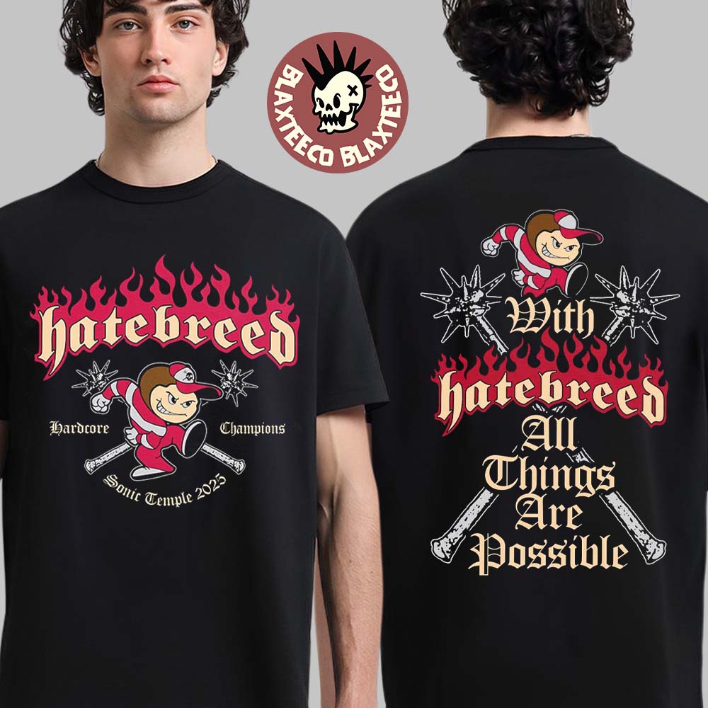 Hatebreed Sonic Temple 2025 Merch Hardcore Champions - Adult & Kids T-Shirts, Sweatshirts & Hoodies apparel design preview 1