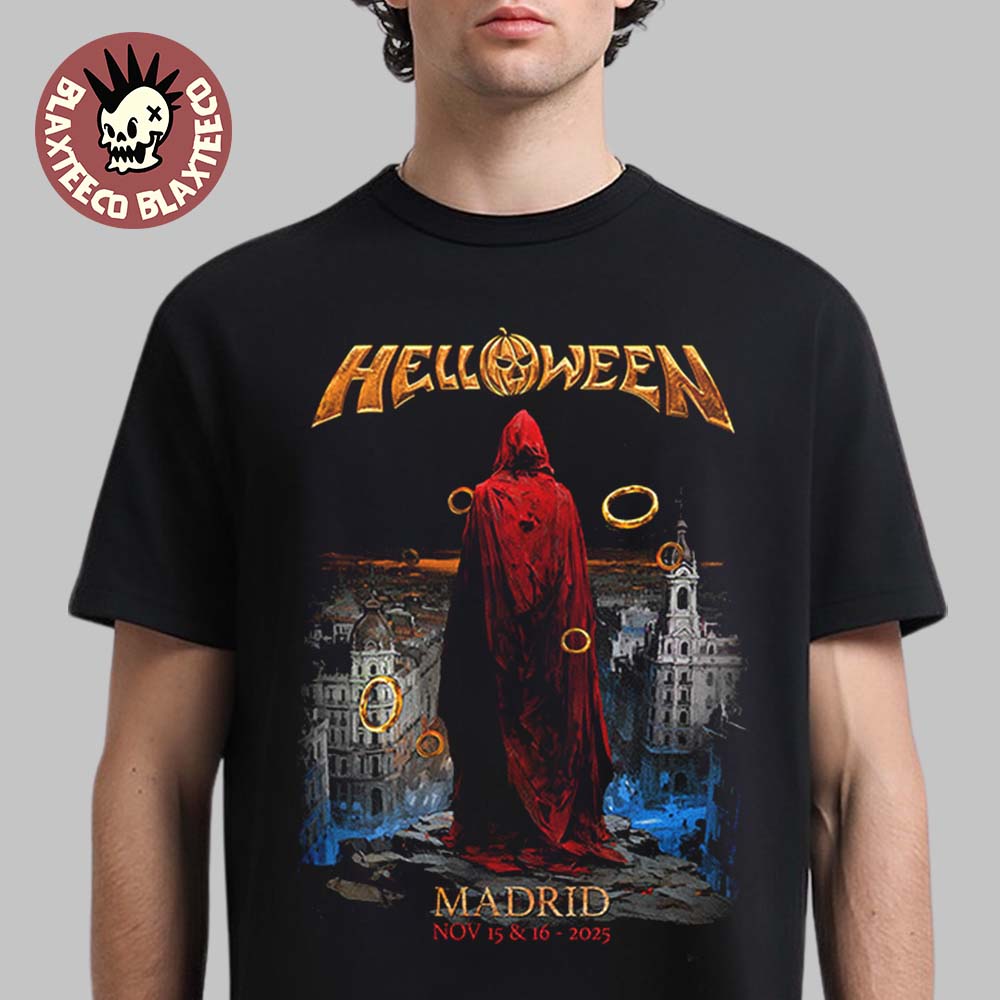 Helloween Madrid Spain 2025 Pop Up Shop Merch On - Adult & Kids T-Shirts, Sweatshirts & Hoodies apparel design preview 1