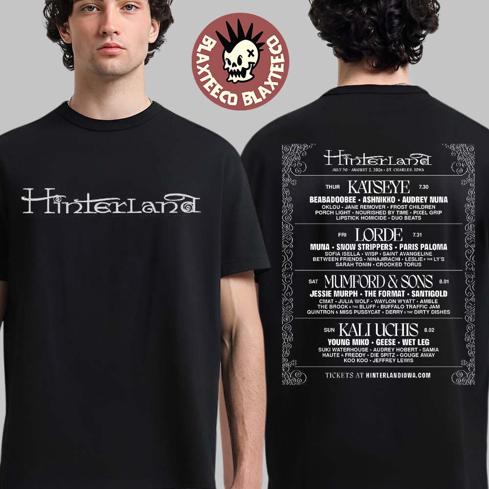 Hinterland Festival 2026 Full Lineup St Charles Iowa - Adult & Kids T-Shirts, Sweatshirts & Hoodies apparel design preview 1