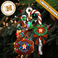 Houston Astros MLB Grinch Candy Cane Personalized - Adult & Kids T-Shirts, Sweatshirts & Hoodies apparel design preview 1