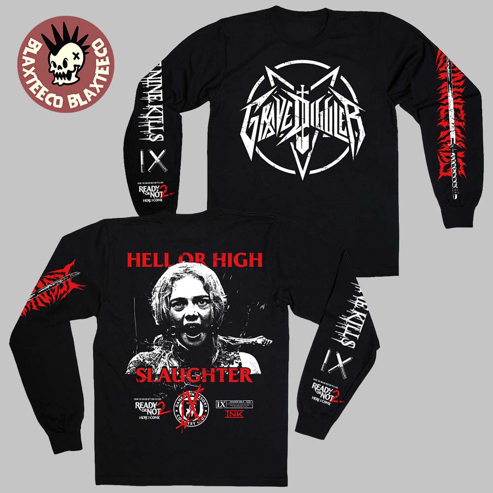 Ice Nine Kills Grave Diggler X Ready Or Not 2 Here I - Adult & Kids T-Shirts, Sweatshirts & Hoodies apparel design preview 1
