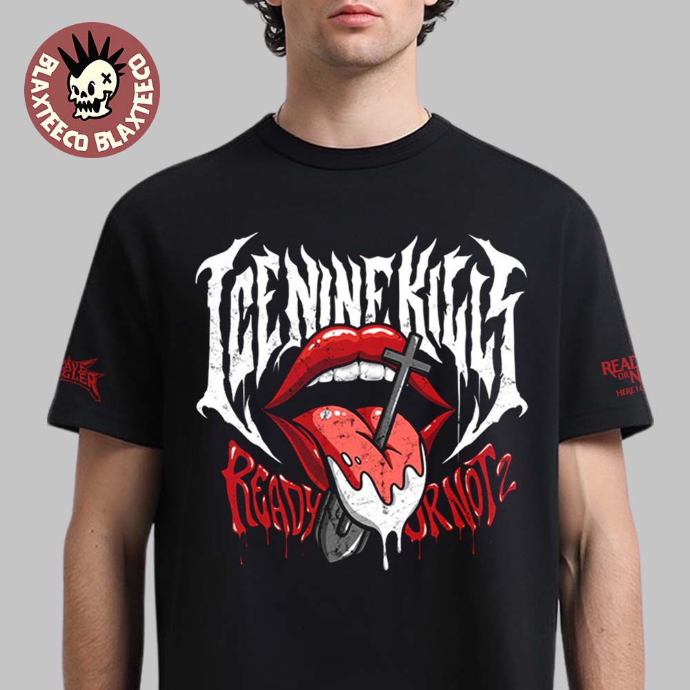 Ice Nine Kills Grave Diggler X Ready Or Not 2 Here I - Adult & Kids T-Shirts, Sweatshirts & Hoodies apparel design preview 1