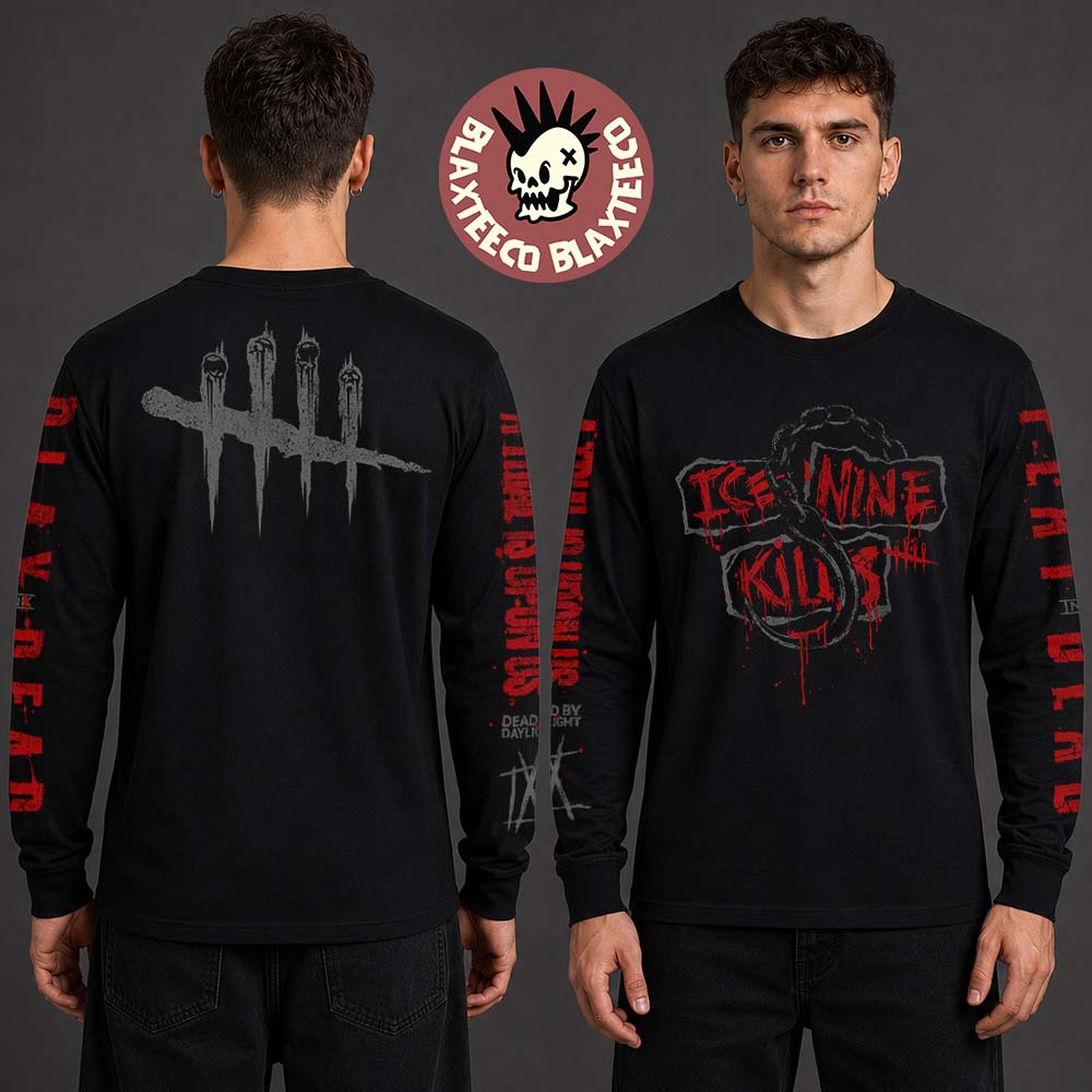 Ice Nine Kills X Dead By Daylight Play Merch Hooked - Adult & Kids T-Shirts, Sweatshirts & Hoodies apparel design preview 1