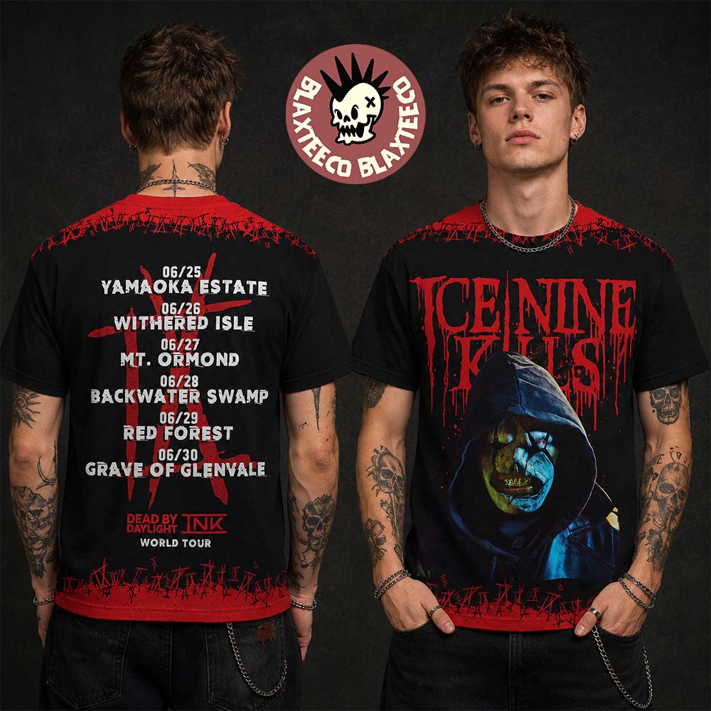 Ice Nine Kills X Dead By Daylight Play Merch World - Adult & Kids T-Shirts, Sweatshirts & Hoodies apparel design preview 1