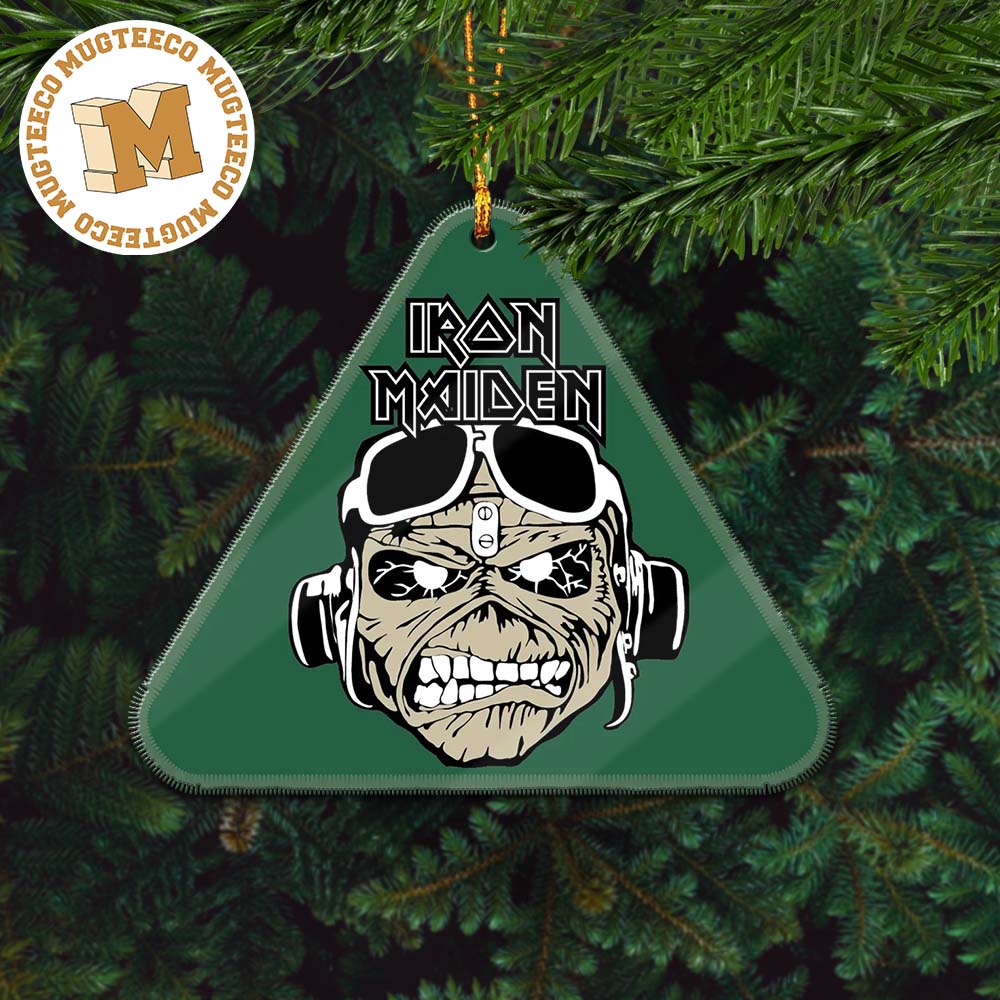 Iron Maiden Aces High Holiday Gifts Christmas Tree - Adult & Kids T-Shirts, Sweatshirts & Hoodies apparel design preview 1