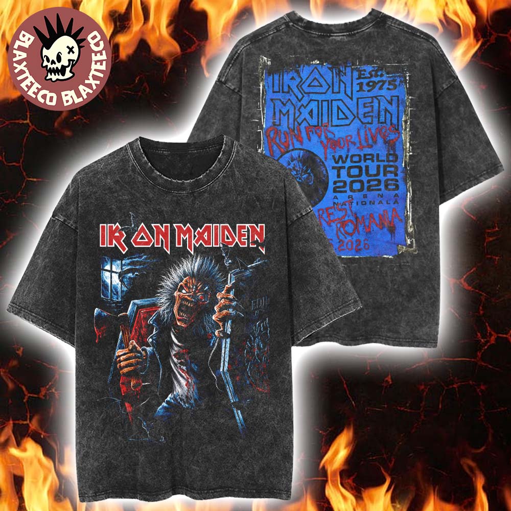 Iron Maiden Bucharest Romania 2026 Tour Exclusive - Adult & Kids T-Shirts, Sweatshirts & Hoodies apparel design preview 1