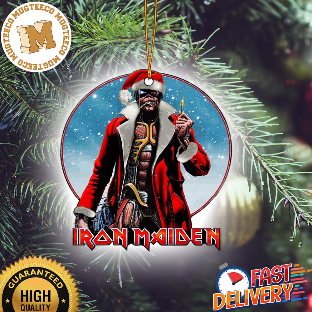 Iron Maiden Santa Eddie 2023 Xmas Gift For Fan - Adult & Kids T-Shirts, Sweatshirts & Hoodies apparel design preview 1