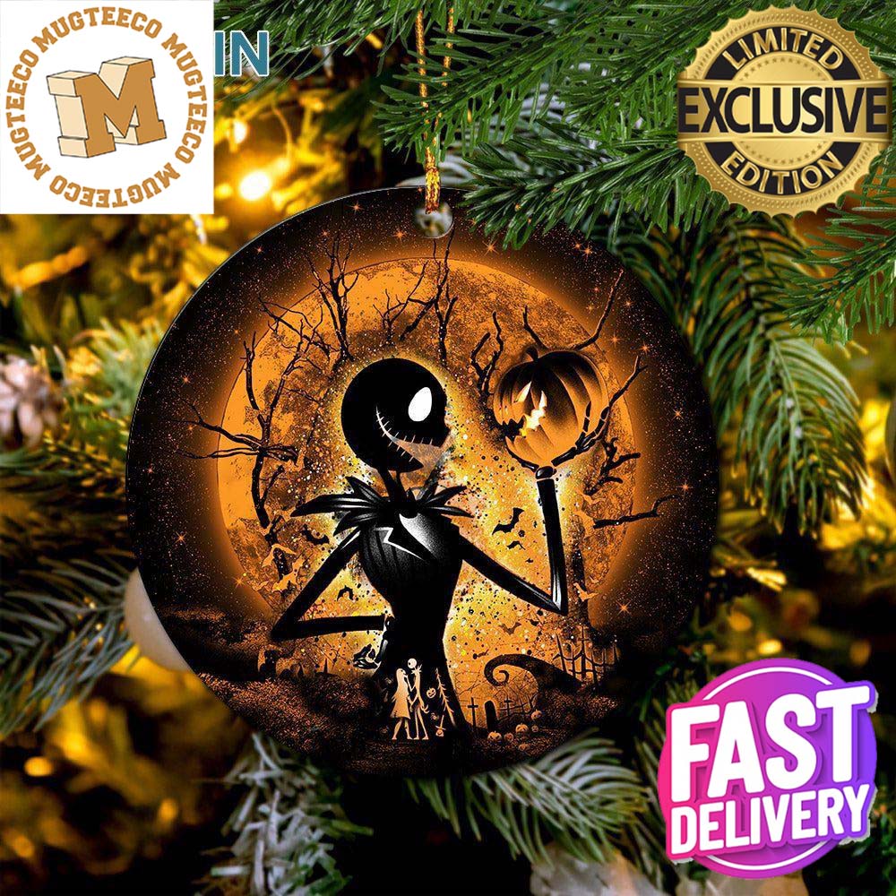 Jack Skellington Nightmare Before Christmas Moonlight - Adult & Kids T-Shirts, Sweatshirts & Hoodies apparel design preview 1