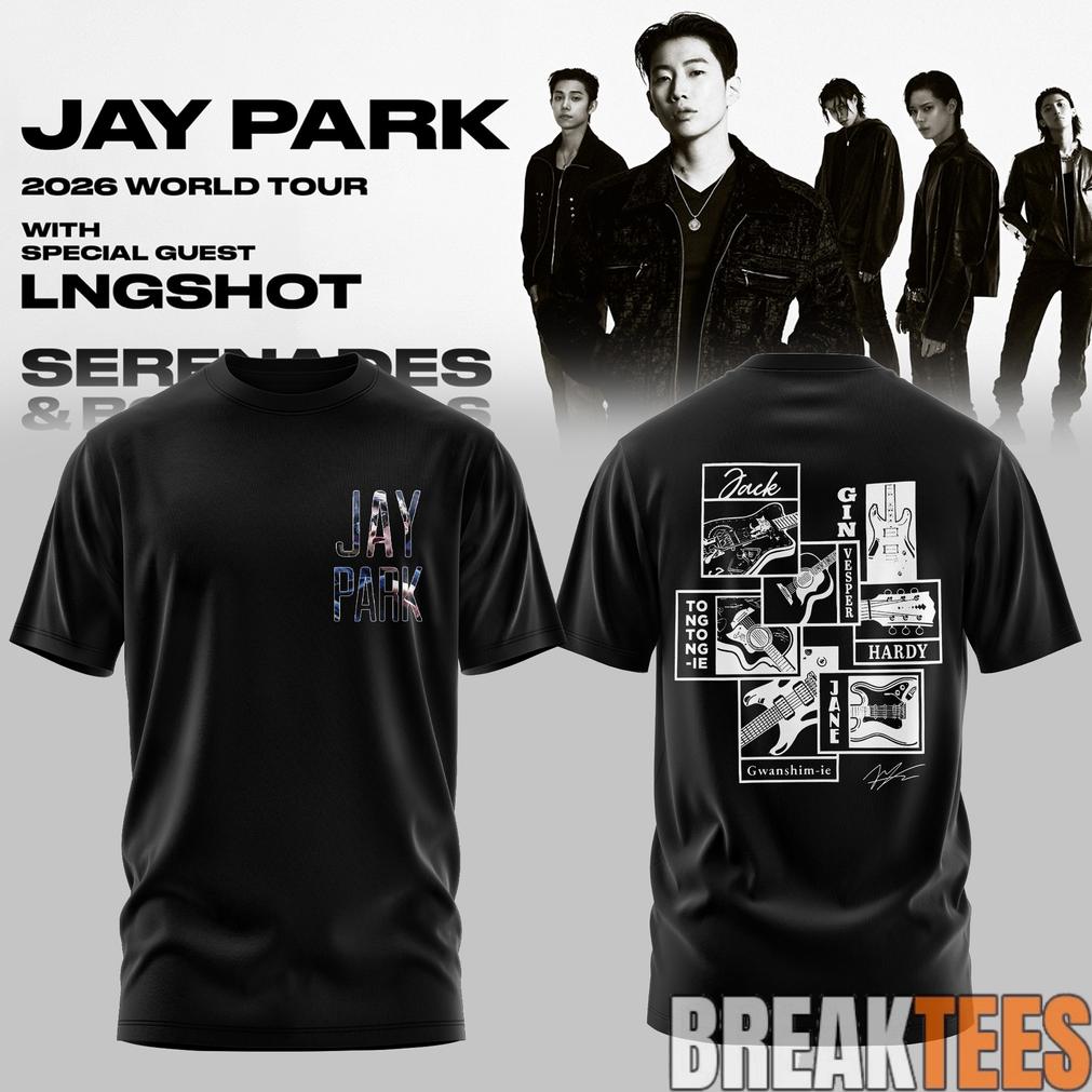 Jay Park World Tour 2026 Serenades Body Rolls Black - Adult & Kids T-Shirts, Sweatshirts & Hoodies apparel design preview 1